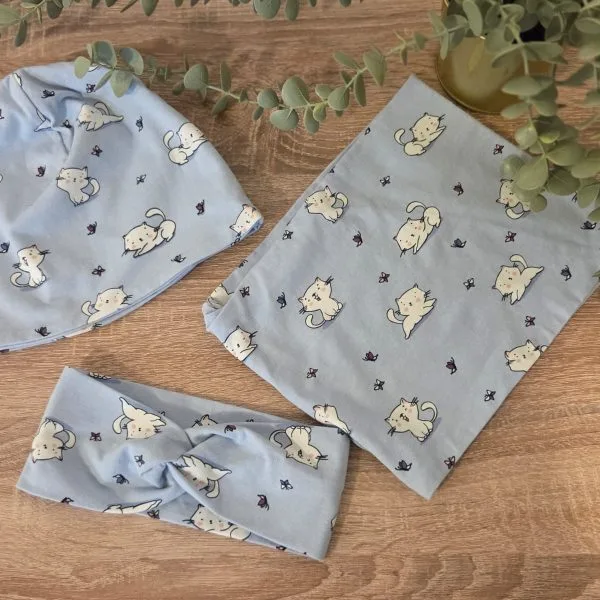 Set kapica šal i traka za kosu