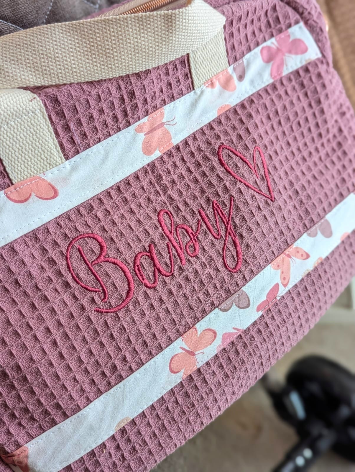 Torba za dečja kolica izbliza Torba za dečja kolica izbliza