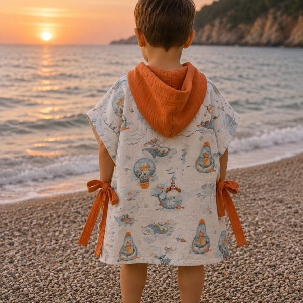 pončo za plažu morski svijet